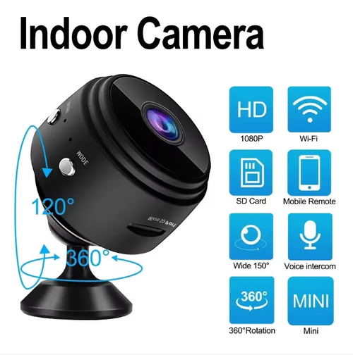 1080P high definition, wide-angle coverage, can connect to mobile phone via WiFi, clear night vision, 360° rotation, motion detection triggers an alarm, super clear picture quality, simple installation, home security is fully equipped, you can directly control home safety, it's simply a security device! Security feeling is overwhelming!