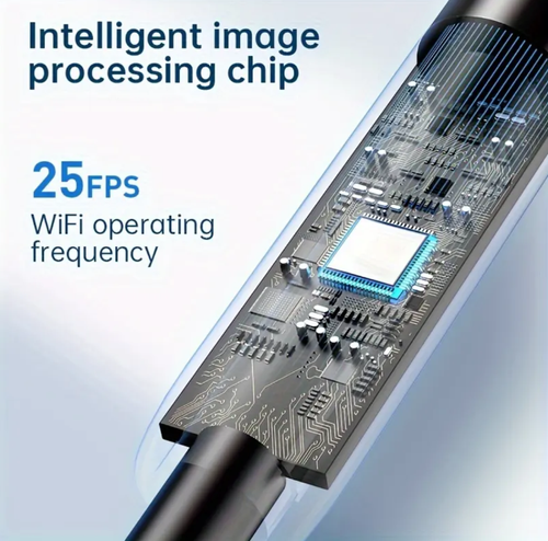 This endoscope is extremely practical! It can be connected to a mobile phone, can penetrate into narrow and concealed areas for inspection, and is also waterproof. Whether it's checking for pipe blockages or inspecting the internal conditions of equipment like car engines, it can handle everything with ease. It's a great helper for maintenance and testing!