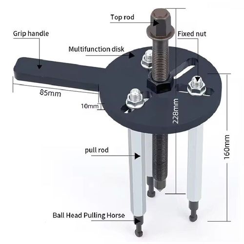 Universal Bearing Puller Set: Compatible with multiple specifications, facilitating efficient and hassle-free bearing removal
