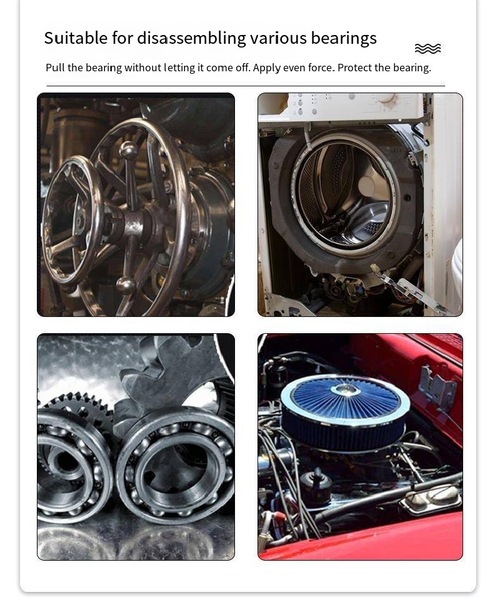 Universal Bearing Puller Set: Compatible with multiple specifications, facilitating efficient and hassle-free bearing removal