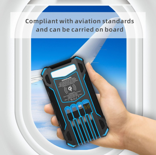 Foldable solar wireless charging battery, dual guarantees of solar power and traditional charging, supports wireless fast charging, with 7 output ports capable of charging 7 devices simultaneously. Foldable and portable, durable and sturdy, it also comes with dual LED emergency lights and SOS warning. It is an all-round power backup for business trips, camping, and group outings.