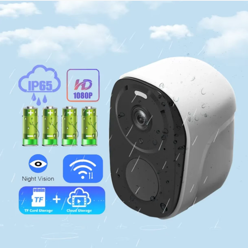 This solar-powered dual-power monitoring camera features 2K high-definition + full-color night vision, PIR human detection + two-way voice communication, IP65 waterproof rating, dual power supply from solar energy and battery, no wiring required for easy installation, 24-hour protection of home security. It is an all-round security guardian for outdoor areas!