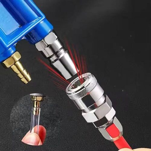 All-in-One Dust Removal Tool,Pneumatic air blow gun, compatible with compressors and blowers. Its powerful airflow can quickly remove dirt in hard-to-reach areas. The ergonomic design makes it easy to hold, and the durable material ensures long-lasting strong power. It is an efficient cleaning tool for mechanical maintenance and vehicle care.