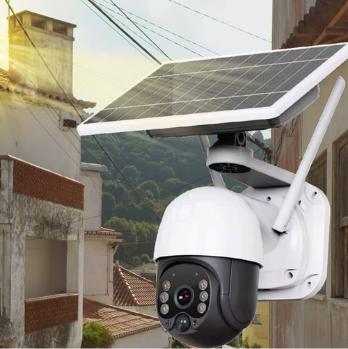 Human Body Sensing Motion Tracking,Solar-powered surveillance camera, solar power supply without wiring, 3000K pixel + PTZ pan-tilt-zoom, automatic tracking of human movement, IP66 waterproof, two-way voice + remote viewing, the ideal choice for outdoor security monitoring.