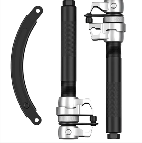 Damping spring compressor, thick-walled spiral + integral heat treatment, made of alloy steel, durable and safe. Suitable for multiple vehicle models, easy adjustment of the fixture, portable storage box. It helps auto mechanics improve efficiency, enables modification enthusiasts to operate safely, and is a professional tool for suspension maintenance!