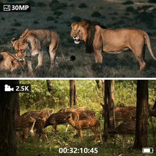 This high-definition night vision device features 7 levels of infrared enhancement. It can provide clear observation within 200 meters in complete darkness. It supports both day and night modes. It comes with a 3-inch high-definition screen and a 6x zoom function. It has a long battery life of 2000mAh and a portable design. It is suitable for outdoor exploration, animal observation, and security monitoring. Explore day and night with ease!