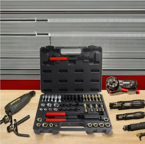 Thread Repair Magic Tool,A 49-piece set of bolt and nut repair tools, durable and easy to operate. It covers functions such as thread repair and rust prevention and disassembly. Even beginners can easily repair stripped or rusted bolts, making it an excellent assistant for auto repair and mechanical maintenance.