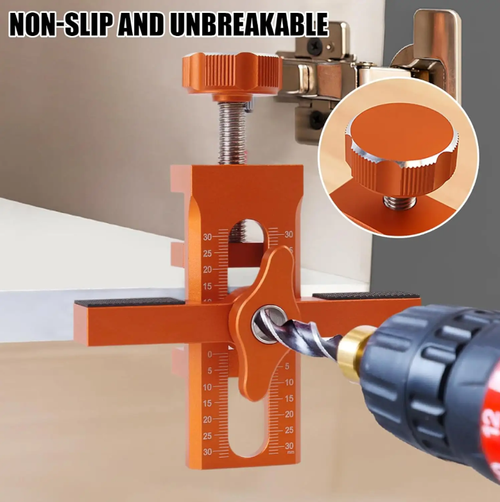 Aluminum alloy cross fixture, a precise tool for carpentry work. Made of aluminum alloy, with precise markings down to millimeters. The cross structure is adjustable and can fix the workpiece to prevent it from shifting. The rubber pad protects the wooden board from scratches. The knob quick-lock is effortless and suitable for various scenarios. Novices can use it to do regular woodworking tasks, saving materials and improving efficiency. It is an excellent tool.