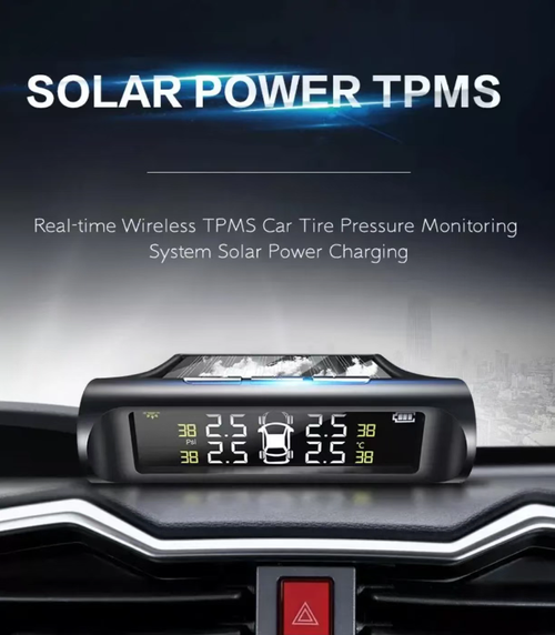 Solar-powered tire pressure monitor, the invisible guardian of driving safety, real-time display of tire pressure and temperature, abnormal voice warning to prevent blowouts, solar panel automatically charges and requires no maintenance. Installation is simple. The screen is clearly readable under strong light. It protects the tires, saves fuel, and is a necessary safety equipment for vehicles.