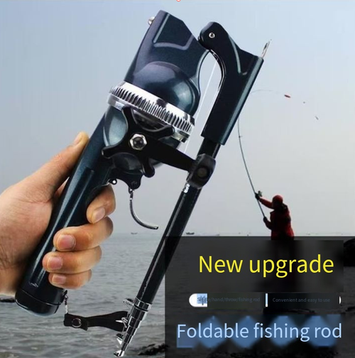 This folding fishing rod can be folded for easy portability. It is made of high-strength carbon fiber with a durable structure, suitable for sea fishing. The built-in reel allows for smooth line release, and the non-slip grip is comfortable to hold for a long time without getting tired. It can be assembled in just a few seconds. The accompanying accessory package is complete with fishing gear, and you can start fishing in no time by just putting it in your pocket.