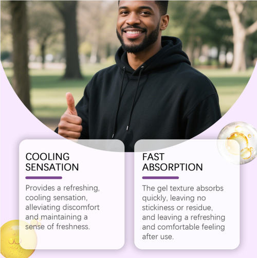 Inner and Outer Meatball Cooling Piles Gel: Herbal formula + Ice sensation for cooling. Just one application can relieve swelling, pain and burning. Suitable for both internal and external hemorrhoids. Gentle and non-irritating, without stickiness. Order today, get 4 tubes, enough for 6 months. Instant relief for hemorrhoid area discomfort caused by prolonged sitting or postpartum. Secret problems are quietly solved!