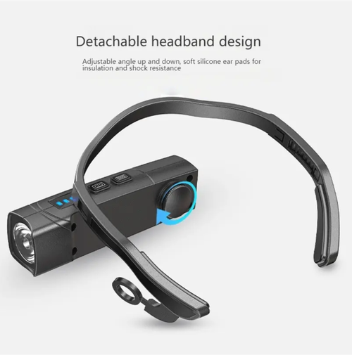 55g Side-mounted Headlamp,Lightweight like an earphone, not heavy on the head. Side-mounted, handheld, can clip onto the brim of a hat for multi-scenario compatibility. With gesture control switch for hands-free operation. High-brightness LED + battery level display. Free your hands without hindering your actions. Must-have lightweight equipment for outdoor enthusiasts and night workers. Once you use it, you'll be hooked!