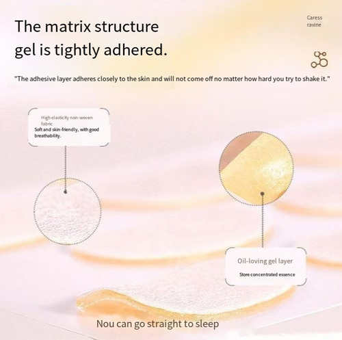 Anti-wrinkle sleep lines patch. Night owls, close your eyes and sleep! The matrix structure releases energy while you sleep, eliminating wrinkles and hydrating your skin. Upon waking, the eye area becomes soft and free of wrinkles. One pack contains 16 patches. If you place an order today, you'll receive 8 packs, which can last you for half a year. Apply one patch before bed, and you'll wake up with a supple and youthful-looking eye.