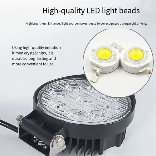 Ordering today, you will receive 2 vehicle-mounted military-grade LED lights. They are an excellent choice for providing bright illumination for machinery and vehicles. It uses high-quality LED chips and can emit strong light at night. It has waterproof and dustproof functions, and features a scientific heat dissipation design. It is sturdy and durable, and is equipped with a flexible bracket for stable fixation.