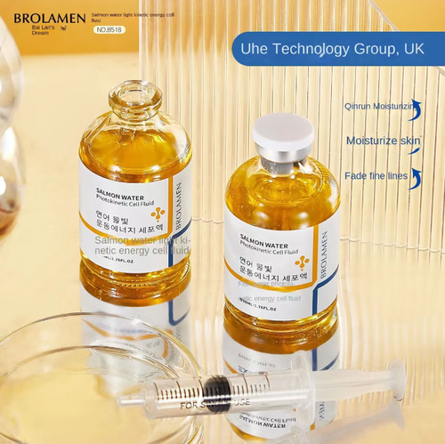 Royal Exclusive of the UK Salmon Moisture Kinetic Cell Anti-Wrinkle Serum. Order today and you'll receive 5 bottles. After applying it to your face, it will immediately melt and nourish fine lines, shrink pores, brighten tired skin, and give dry, oily or sensitive skin a fresh and moist glow instantly. It is portable and can be used for emergency skincare to stabilize your skin condition!