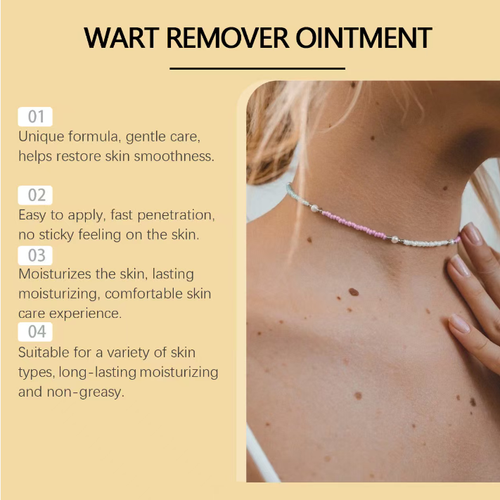 Bee Venom Wart Cream: A natural formula that effectively eliminates various warts. It gently penetrates and eliminates hyperplasia, repairs the skin, and avoids laser and cryotherapy. It allows you to achieve smooth skin at home. Order today and get 3 boxes! Clear all warts on your face, hands, and private areas, preventing recurrence. Say goodbye to all warts and regain a fresh and confident skin!