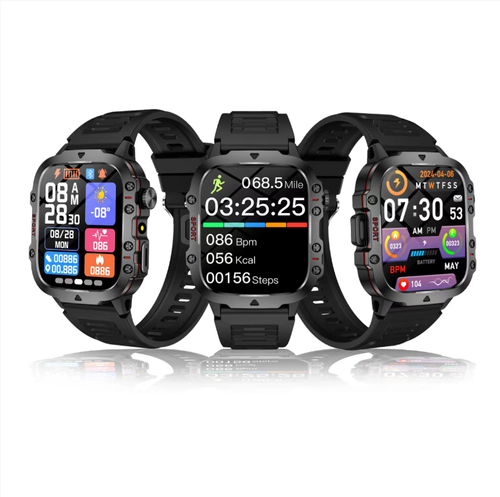 Sports smartwatch: Integrates alarm, power reception, step counting and other functions. Features two-way anti-loss and quick-finding capabilities. Real-time monitoring of heart rate and sleep. It is a personal health assistant. Daily water resistance and durability. The silicone strap is comfortable and suitable for various scenarios. The black and white color combination has a high appearance level. It is suitable for both daily exercise and commuting, making life more efficient and relaxed.