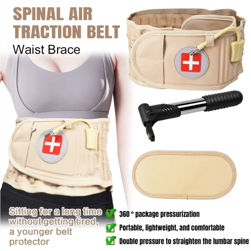 This waist support device is ingeniously designed, featuring dual support from the fixation and traction belts. The inflatable pressure-reducing belt can relieve muscle tension and improve blood circulation. It physically reduces pressure to adjust the physiological curvature. The detailed design is thoughtful and the operation is convenient. Many users have given positive feedback, stating that it can protect the waist and aid in recovery. Choose it and you choose health and comfort.