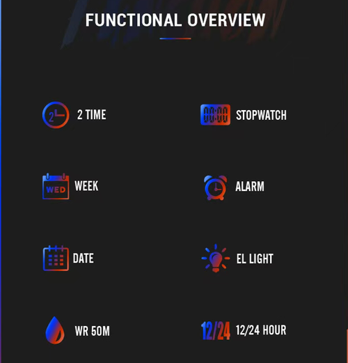 Fashionistas, hurry up! This watch features a shimmering case that reflects a gradient of colors. Paired with a bright red strap, it instantly becomes the center of attention. Dual displays and night-time luminosity ensure clear time reading. It is 30 meters waterproof. It is lightweight, breathable and not stuffy on the wrist. The black box packaging has an excellent quality. Students and fashionistas, just go ahead and buy it without hesitation!