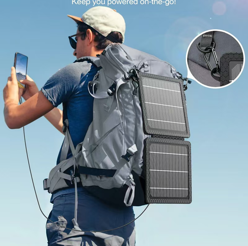 Outdoor Party says goodbye to power outage anxiety! Monocrystalline silicon foldable solar panels, with a high photoelectric conversion rate of 24%, can charge efficiently even on cloudy days. Dual USB interfaces are compatible with multiple devices. Oxford fabric material is scratch-resistant and wear-resistant. Foldable and portable, it can be hung on the backpack and charged while walking, making it extremely convenient.