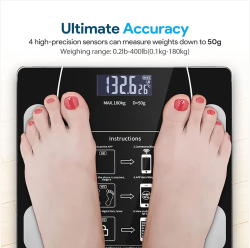 Order today and you will receive 2 intelligent, precise, professional and multi-functional Bluetooth APP body fat scales. These scales can measure various physical data such as body fat, and can also record the change curves through the application. It supports up to 8 users, has an automatic calibration function, and can match data for the entire family. It enables you to manage your physical condition easily and accurately.