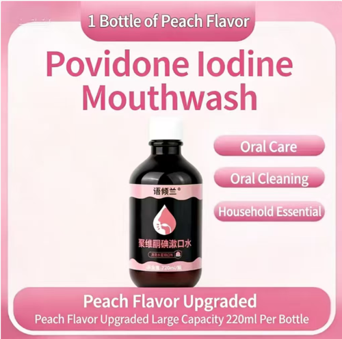 Order today and you will receive 10 bottles of Yuting Lan Povidone Iodine Mouthwash, which is an odor fighter, germ killer, stain remover and mouth freshener. It has mint and watermelon flavors, is low in iodine and alcohol-free, has 99% antibacterial properties, and can keep your breath fresh for 7 days after one use. It is also convenient for oral protection. Just rinsing your mouth can restore the freshness and energy in your mouth.