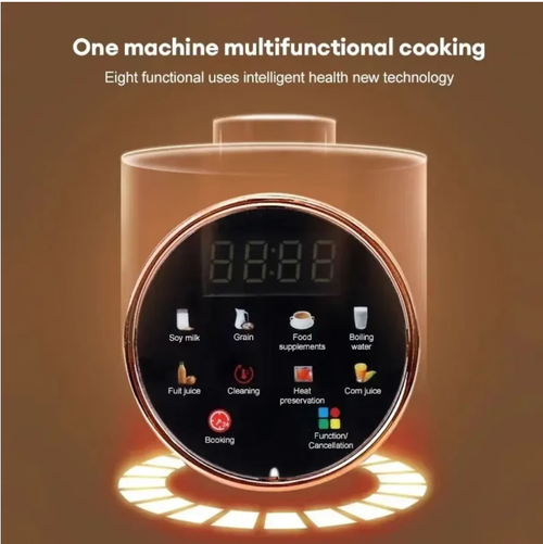 Vintage cream-style silent blender, running at a low noise level of 48dB, does not disturb sleep. With a 1500ml large capacity, it can meet the needs of the entire family. It can handle 8 functions such as making soy milk, rice porridge, and juice all at once. It supports Reservation and automatic cleaning. It is smooth and free of residue without the need for filtration. Its appearance is as exquisite as its performance. It is an ideal choice for a gentle breakfast.