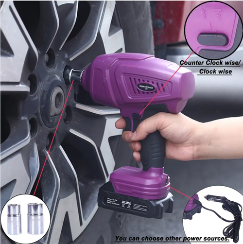 5 tons of electric hydraulic jack + wrench set. Elevate SUVs and sedans with one click. Electric wrench can tighten tire screws in just a few seconds. Equipped with LED lighting, it's clear even at night for tire replacement. Dual power supply of battery and cigarette lighter. No breakdown in critical moments. Compact and portable, saving space. Essential for safe self-driving trips. Say goodbye to the embarrassment of roadside tire replacement.