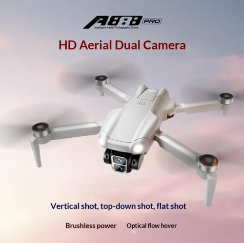 4K dual-camera aerial drone, 90° adjustable gimbal supports multi-angle switching, optical flow hovering technology ensures stable shooting without shaking, shock-resistant body + folding design makes it portable and easy to carry. Even beginners can operate it with one click. Dual batteries provide long-lasting power. Suitable for both travel and daily creative work. Easily capture cinematic-quality masterpieces.