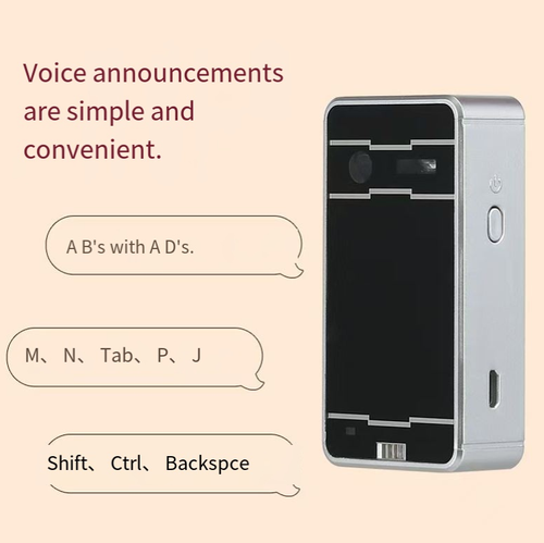 The laser projection keyboard can project an entire keyboard, allowing for precise input by integrating keyboard and mouse functions. It is compact and portable in the size of a palm, and comes with voice prompts to prevent accidental touches. It is compatible with Bluetooth 5.0 and can be used with multiple devices, meeting the needs of mobile office work such as business trips and commuting. It is a practical choice for enhancing input efficiency.