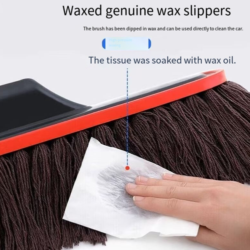 Order today and you will receive 2 nano dust removal stretchable car wax brushes. The nano wax soaked in cotton thread is soft and protects the paint. During cleaning, it can apply wax simultaneously to brighten the surface, achieving dust removal and maintenance in one step. The stretchable handle is suitable for all vehicles, and the non-slip grip is effortless. It can be used all year round for dust removal and comes with a storage bag for portability, saving money and being convenient.