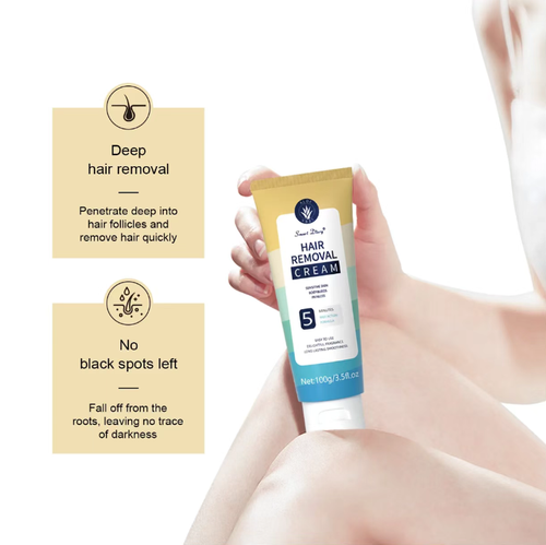 Order today and you will receive 3 boxes of the gentle, safe, non-irritating hair removal and dark spot fading intelligent revitalizing cream. The gentle revitalizing hair removal cream can remove hair from the roots in just 5 minutes without pain, leaving no residue. It contains aloe vera and vitamin E, which soothes and repairs, fades dark spots, is suitable for sensitive skin, and can be used all over the body.