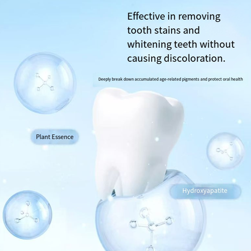 If you place an order today, you will receive 10 bottles of plant-based regenerative tooth cleaning drops for teeth restoration and plaque removal. This tooth care liquid adopts a pioneering whitening technology and can effectively remove stubborn stains. It contains hydroxyapatite and plant extracts, which can form a protective film. This product is gentle and non-irritating. Its dropper design is convenient for use. It can make your teeth whiter every day and also freshen your breath.