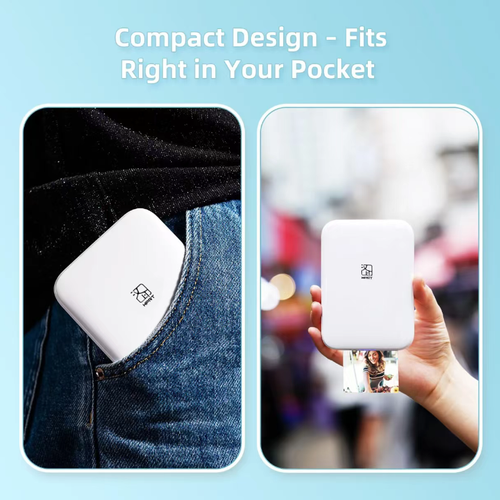 This AR color photo printer supports Bluetooth connection and is compatible with dual systems. It enables one-click printing of high-definition color photos. AR technology allows static photos to play dynamic videos, and backing paper can be freely pasted as desired. It is small and portable, ink-free and environmentally friendly, ensuring that every touching moment can be preserved for a long time.