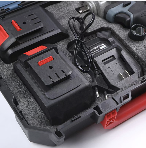 This brushless high-power electric wrench set is equipped with an efficient brushless motor, providing strong torque. It is suitable for high-intensity disassembly and assembly scenarios in automotive repair, decoration, etc. The dual lithium batteries offer long-lasting power, eliminating the need for pipelines, and the entire set of tools can be conveniently stored and carried. It is an efficient and reliable assistant for professional maintenance and outdoor work.