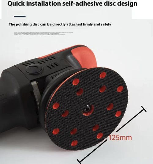 This DA eccentric vibration polishing machine features six-speed adjustment and constant speed control. The 125mm self-adhesive polishing disc can be easily replaced. It is equipped with an ergonomic anti-slip grip and a side grip assist handle. With a 2.6kg lightweight body, it is safe and won't damage the paint. It is an efficient professional tool for car beauty and paint surface renovation. Let every vehicle shine with a mirror-like luster.