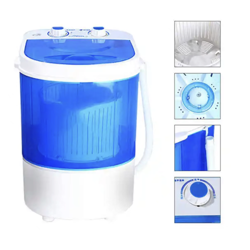 This mini washing and draining combined washing machine is specially designed for mothers and infants as well as small-sized apartments. It can independently wash baby clothes and underwear to prevent cross-infection. It integrates washing, draining and dehydration functions, and can also be equipped with a shoe brush to clean shoes. With its compact design and flexible embedding, it is easy to operate and serves as a clean guardian in small spaces.