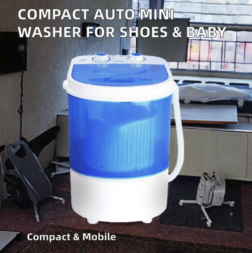 This mini washing and draining combined washing machine is specially designed for mothers and infants as well as small-sized apartments. It can independently wash baby clothes and underwear to prevent cross-infection. It integrates washing, draining and dehydration functions, and can also be equipped with a shoe brush to clean shoes. With its compact design and flexible embedding, it is easy to operate and serves as a clean guardian in small spaces.