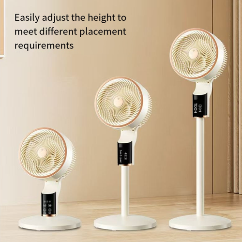 This 360° intelligent air conditioning circulation fan can rotate in all directions, with a 10-meter ultra-long air delivery range. It can quickly achieve air circulation throughout the entire house. The silent motor operates quietly with low noise. It supports touch control and remote control, and has three adjustable height settings. It also has functions of fragrance and mosquito repellent. It is a cool and wonderful item for home use in summer.