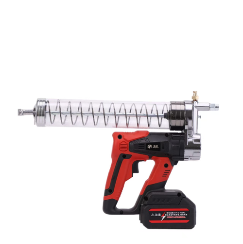 This lithium battery-powered grease gun is equipped with a high-power brushless copper-core motor, featuring powerful performance and efficient oil output. It is powered by a 30000mAh large-capacity battery, providing long-lasting power. The wireless design is unrestricted. The upgraded one-button exhaust valve ensures smooth oil injection. The industrial-grade body is shock-resistant and durable, making it an excellent assistant for professional lubrication.
