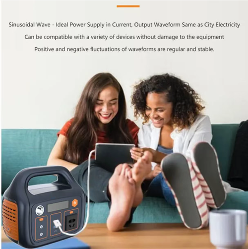 This 300W multi-functional outdoor power supply has a large capacity and multiple output interfaces, supporting power supply for mobile phones, laptops, and small household appliances. It offers three charging modes: mains power, vehicle power, and solar power. It comes with six layers of safety protection and is equipped with lighting and LCD display. The lightweight and portable handle design makes it suitable for outdoor camping, self-driving trips, and emergency backup power.