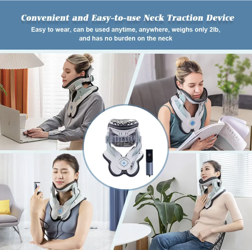 This medical cervical traction device adopts triple power traction and air support technology, which can precisely correct the curvature of the cervical vertebrae and relieve the pressure on the intervertebral discs. The medical-grade material is comfortable and fits well, and the operation is convenient. It is an excellent choice for those recovering from cervical spondylosis and for office workers for daily neck protection.