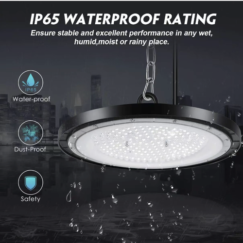 This IP65 grade high-brightness LED industrial work lamp features high-density light bulbs and a 120° wide-angle design, ensuring uniform and seamless light distribution with no blind spots. It is highly energy-efficient, has a long lifespan, and has a waterproof and dustproof structure that can be adapted to humid and dusty workshops. Its flexible installation makes it a reliable choice for industrial lighting.