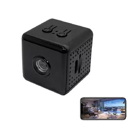 Mini Spy Camera Wireless WiFi, 1080P Full HD Hidden Nanny Cam with 30mm Ultra-Compact Cube Design, 10M Night Vision, Motion Detection Alarm, Supports 128GB TF Card Max Storage, Loop Recording, Mobile App Remote View & Playback, Built-in Rechargeable Battery, Easy to Install with Magnetic Base & Suction Cup for Home Security, Office Surveillance, Pet & Baby Monitoring, Unplugged Use Available