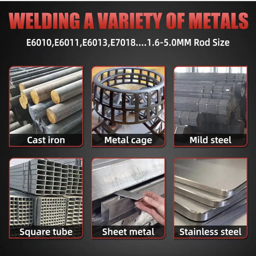 This 315-watt multi-plate welding machine adopts IGBT inverter technology and supports both MMA and Lift TIG modes. It can weld various materials such as cast iron and stainless steel. It features functions like thermal startup and anti-sticking strips. The machine is portable and durable, making it an ideal choice for both home repair and industrial operations. Easily unlock the unlimited possibilities of welding.