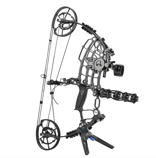 This dual-purpose composite pulley bow is made of aerospace aluminum for the bow body and an eccentric wheel system. It supports both steel balls and arrows in dual modes, providing precise and stable performance. The package includes 12 mixed carbon arrows and a complete set of accessories. It's ready to use upon opening and is suitable for outdoor hunting, competitive practice, making it an all-round outdoor archery equipment.