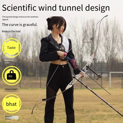 This F2 competitive recurve bow set features an aviation-grade aluminum bow handle, combined with hard maple laminated bow sheets, providing stable rebound. The wind tunnel-style hollow design reduces weight and improves stability, making it easy to operate and ensuring stable performance. It is suitable for both teenagers and adults and is an ideal choice for novice outdoor archery and competitive practice.