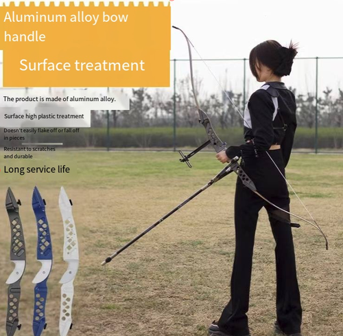 This F2 competitive recurve bow set features an aviation-grade aluminum bow handle, combined with hard maple laminated bow sheets, providing stable rebound. The wind tunnel-style hollow design reduces weight and improves stability, making it easy to operate and ensuring stable performance. It is suitable for both teenagers and adults and is an ideal choice for novice outdoor archery and competitive practice.