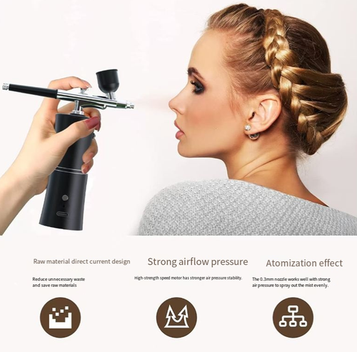 This portable charging spray pen gun is equipped with a 0.3mm fine nozzle, ensuring a fine and even misting effect. The wireless lithium battery design is free from constraints, suitable for nail art, model making, cake coloring and acrylic spraying. The stainless steel material is easy to clean and is an excellent tool for creative work in various scenarios. Enable every inspiration to be precisely realized, and infuse more colors and creativity into life.