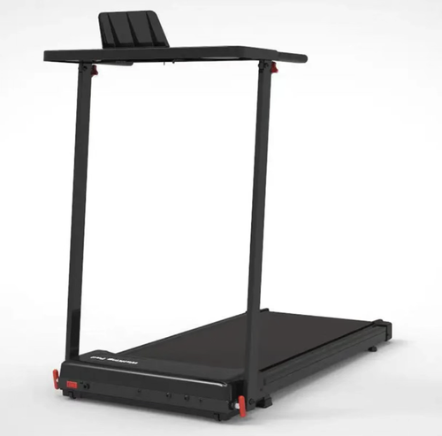 This household folding treadmill is easy to set up with just one click. When folded, it can be stored under the bed and doesn't take up much space. It is equipped with an ultra-quiet shock-absorbing motor, multiple speed settings, and a carbon steel body with a load capacity of 110KG. It comes with an LED screen and mobile wheels, and supports incline walking and stepping. It is an ideal choice for small-space fitness.